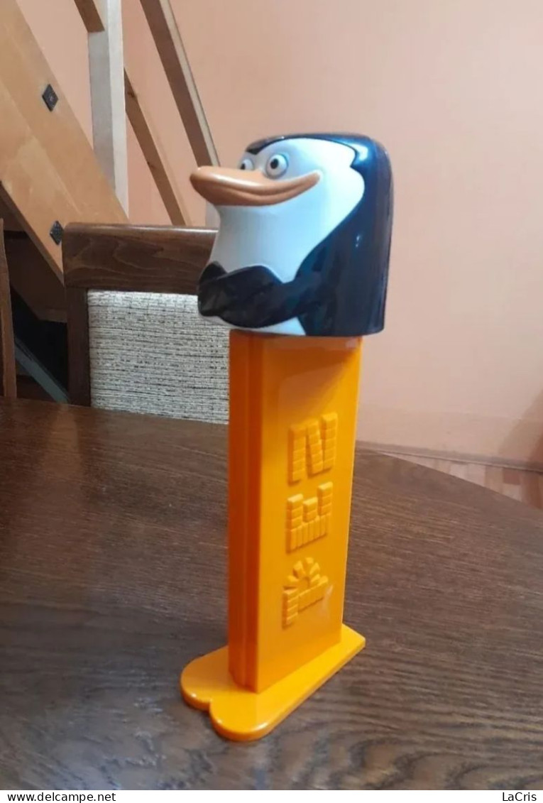 Large Old XXL Pezz Dispenser Penguin Major - Antikspielzeug