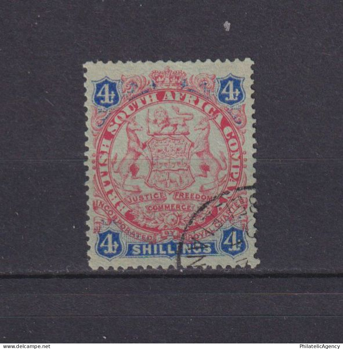 BRITISH SOUTH AFRICA COMPANY (RHODESIA) 1896, SG #37, Used - Southern Rhodesia (...-1964)