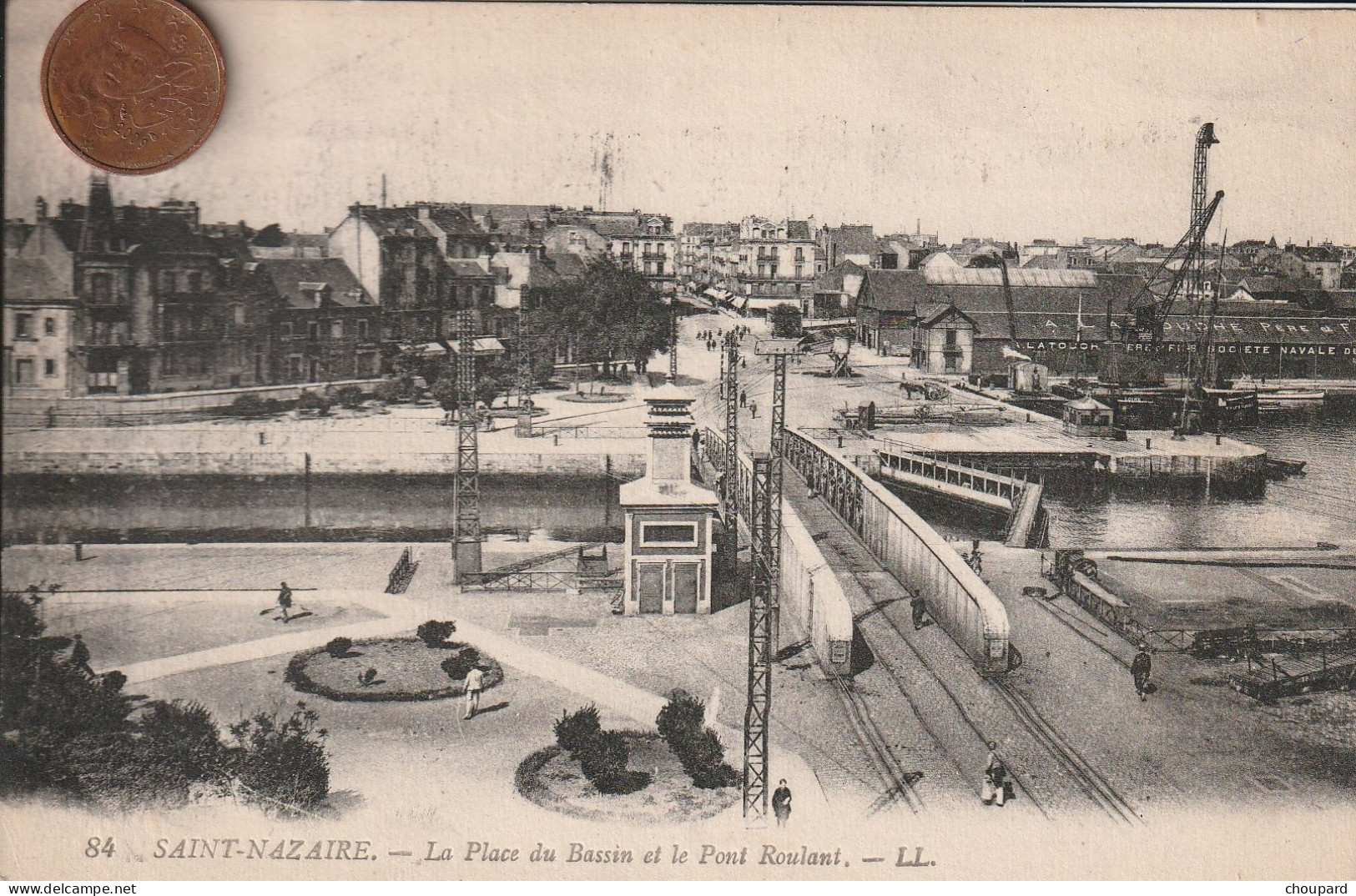 44 - Carte Postale Ancienne De  SAINT NAZAIRE  Le Pont Roulant - Saint Nazaire