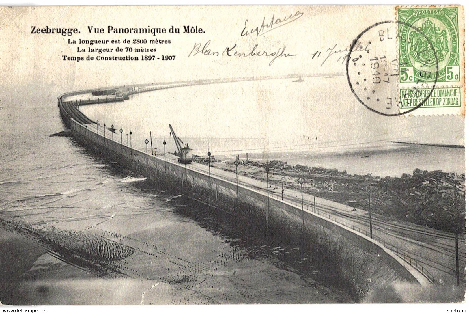 Zeebrugge - Vue Panoramique Du Môle - Zeebrugge