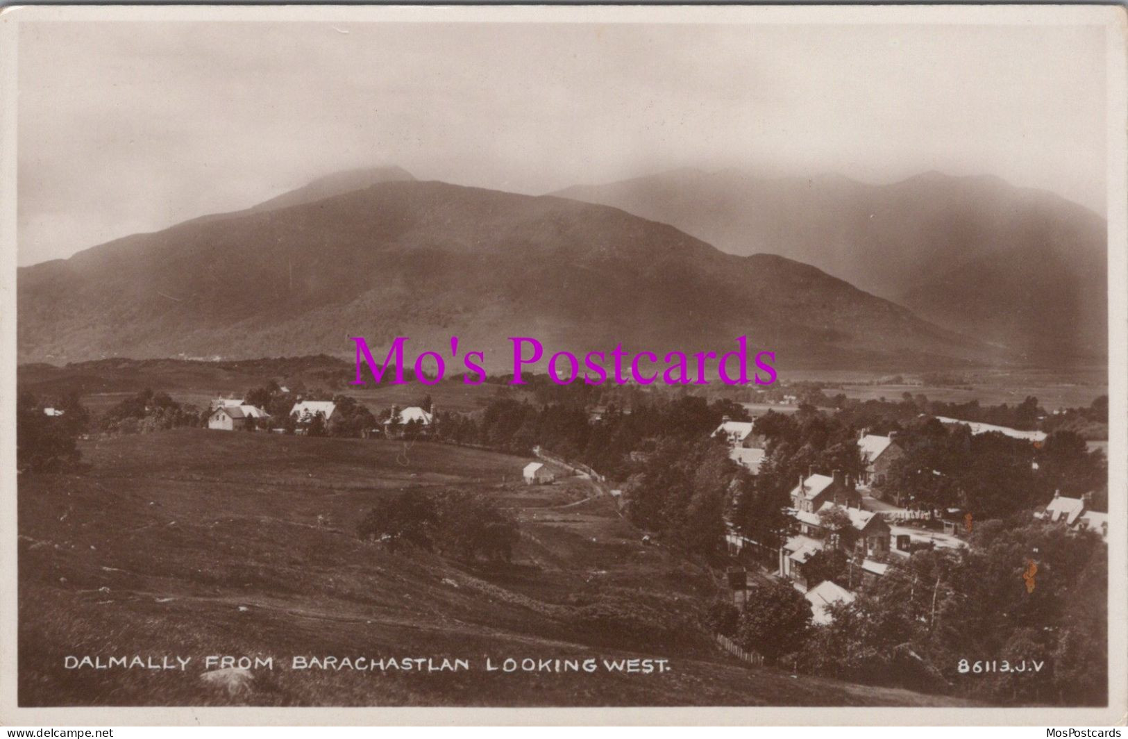 Scotland Postcard - Dalmally From Barachastlan Looking West  DZ183 - Argyllshire