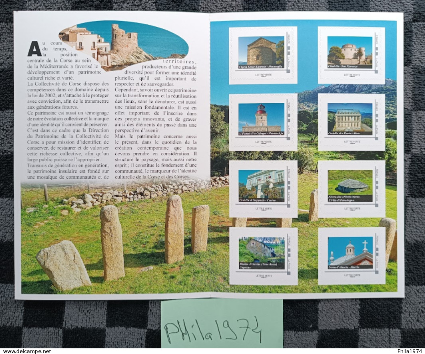 Collector 8 Timbres Patrimoine & Architecture De Corse - Collectors