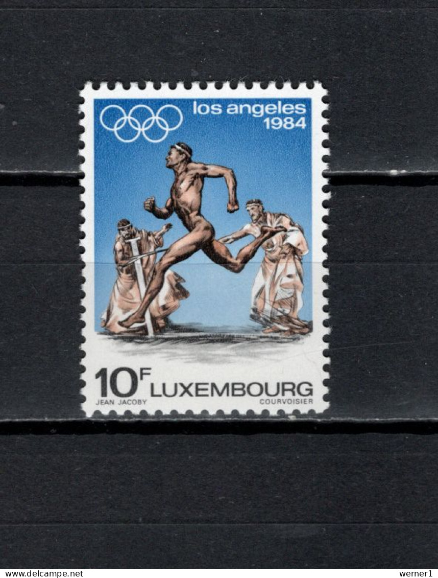 Luxemburg 1984 Olympic Games Los Angeles, Athletics Stamp MNH - Sommer 1984: Los Angeles