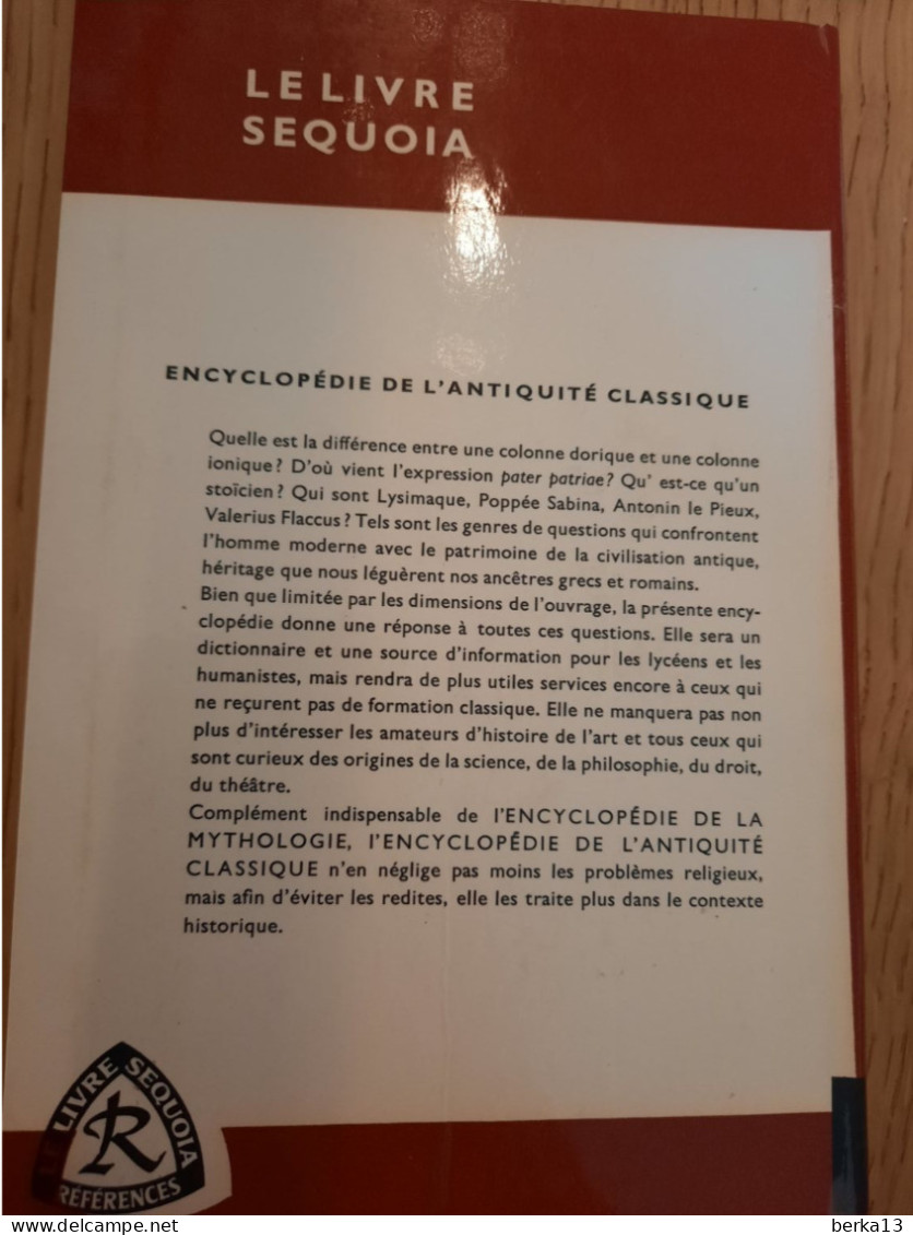 Encyclopédie De L'Antiquité Classique CROON 1962 - Enciclopedie