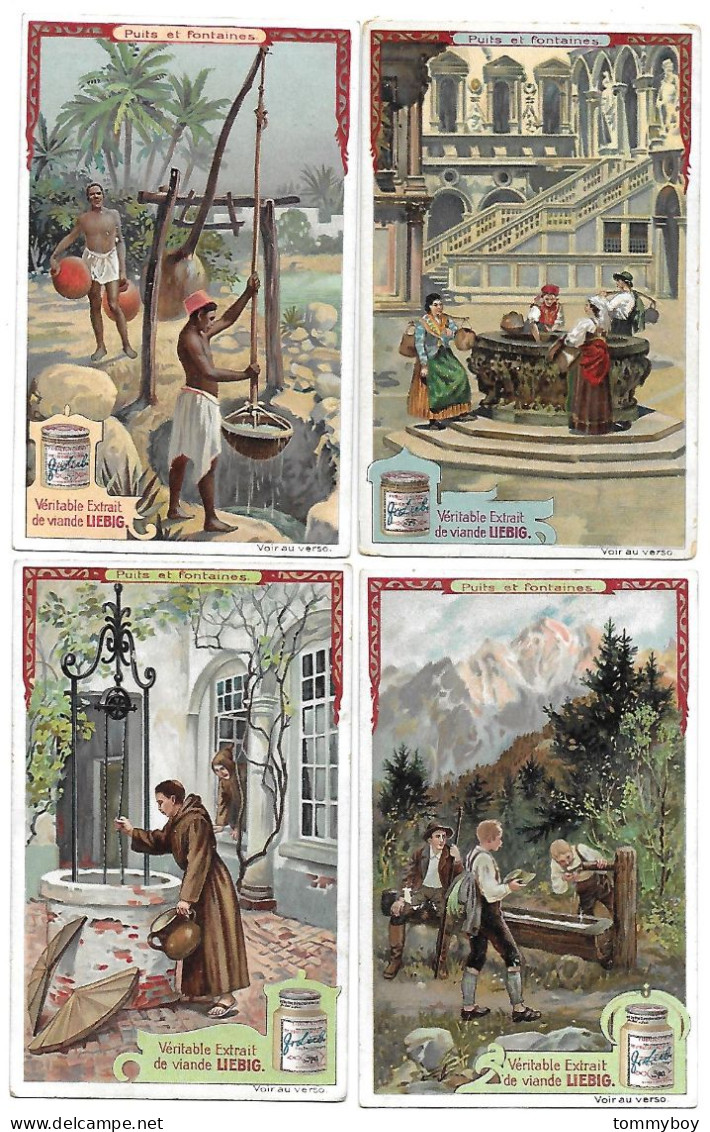 S 862, Liebig 6 Cards, Puits Et Fontaines (lower Condition) (ref B23) - Liebig