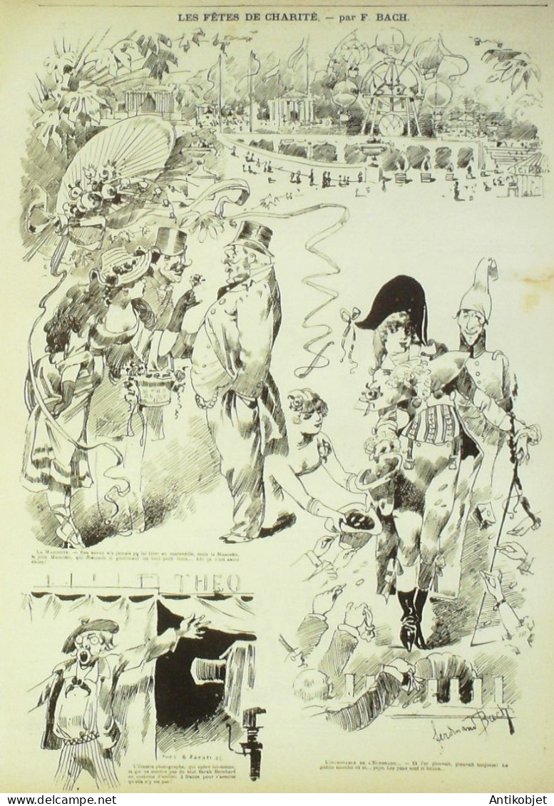 La Caricature 1881 N°  79 Chat Réglementaire Draner Fêtes De Charité Bach Loys - Magazines - Before 1900