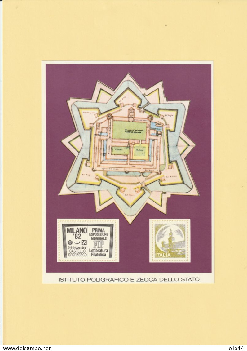 Francobolli - Erinnofilia - Milano'82 - 1^ Esposizione Mondiale FIP Letteratura Filatelica - - Erinofilia