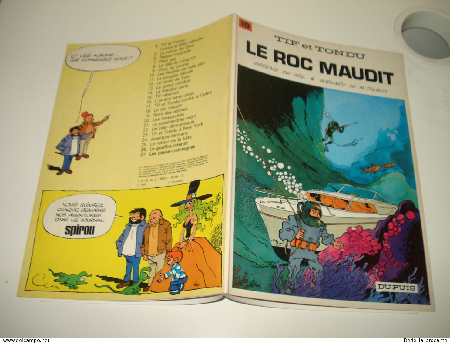 C55 / Tif Et Tondu N° 18 " Le Roc Maudit " - Réédition De 1980 - Comme Neuf - Tif Et Tondu