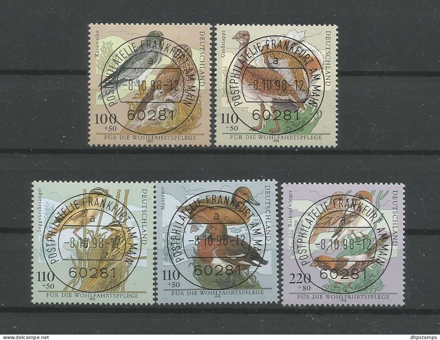 DBP 1998 Birds  Y.T. 1846/1850 (0) - Used Stamps