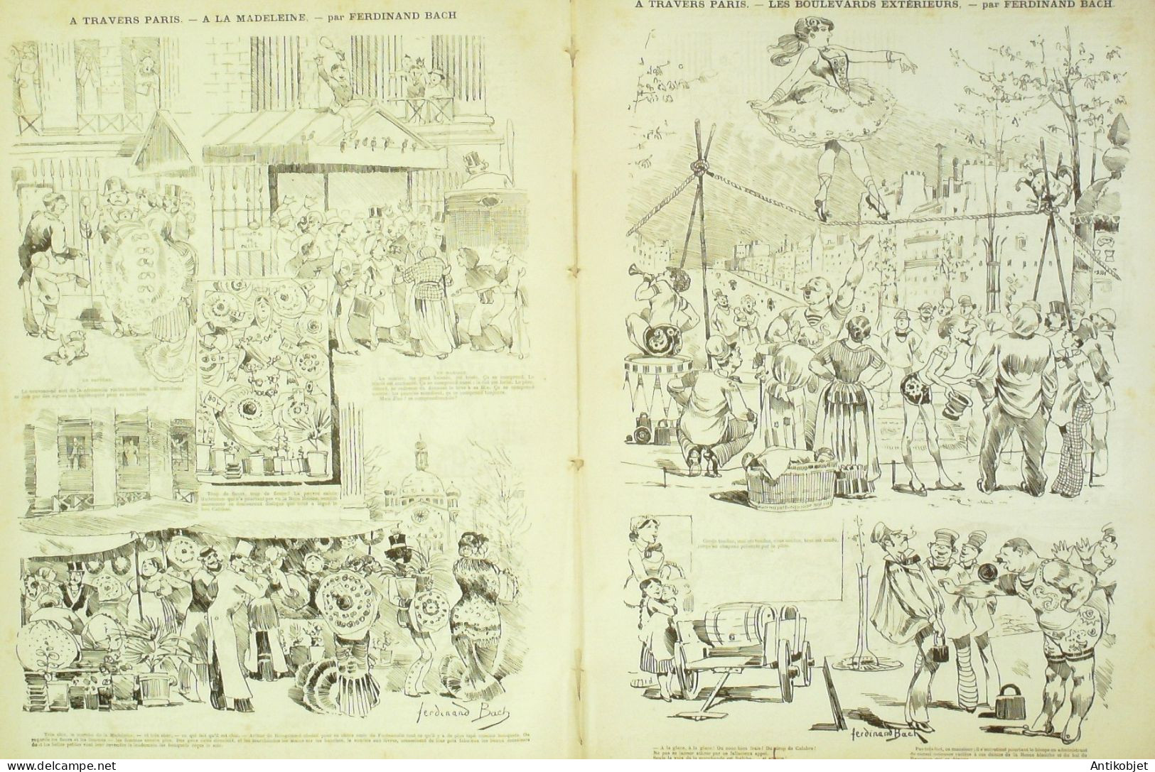 La Caricature 1881 N°  80 Panorama De Paris Bach Barret Robida - Zeitschriften - Vor 1900