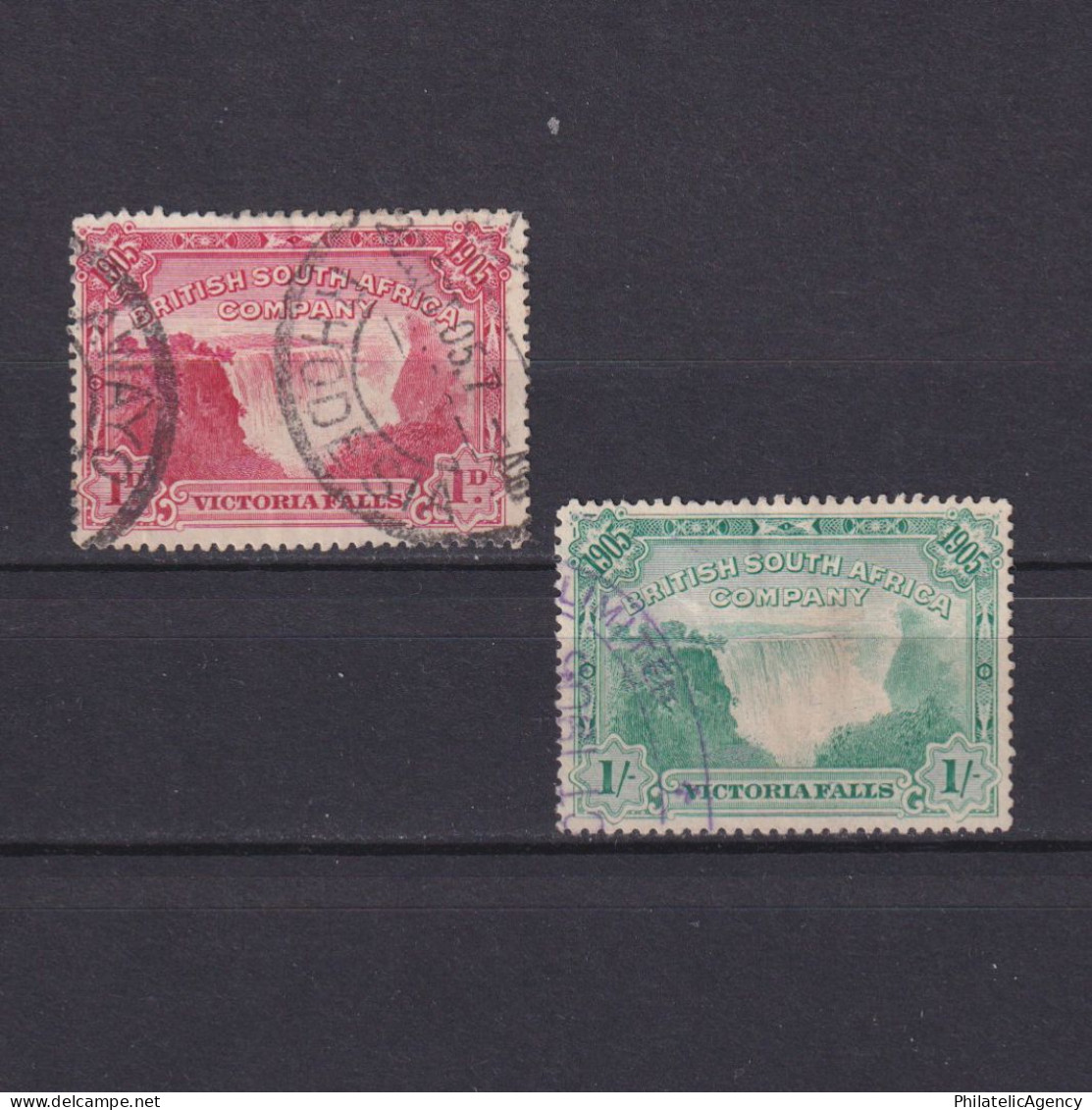 BRITISH SOUTH AFRICA COMPANY (RHODESIA) 1905, SG #94-97, CV £60, Part Set, Used - Zuid-Rhodesië (...-1964)