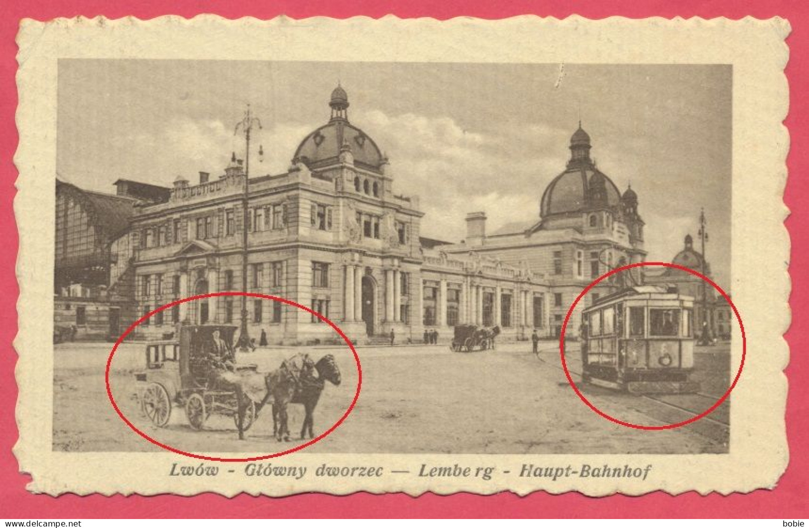 Lwów = Lwiw = Львів - Ukraine Україна : Haupt Bahnhof / Stempel " Kaiserlich Etappenkommandantur 147" - Krieg 1914-18. - Ucraina