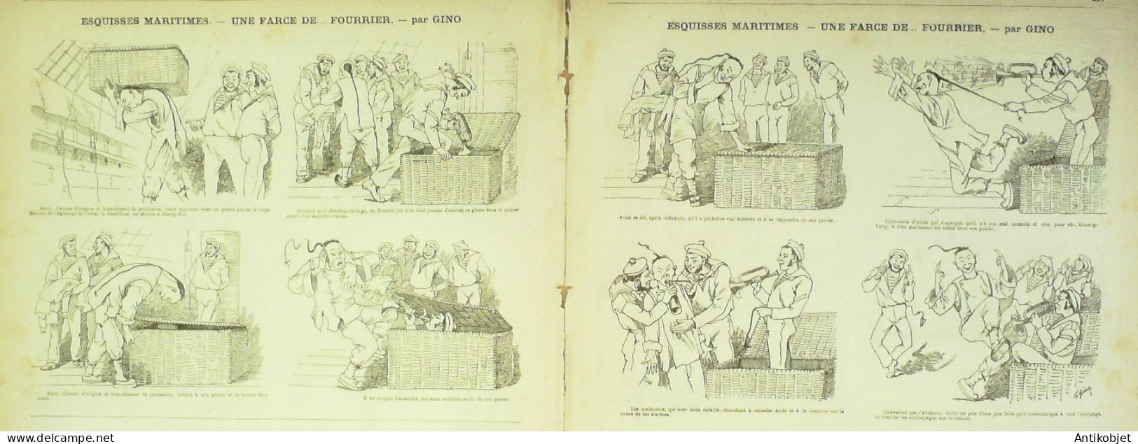 La Caricature 1881 N°  81 Champs-Elysées Robida Barret Piquoiseau Loys Gino - Magazines - Before 1900