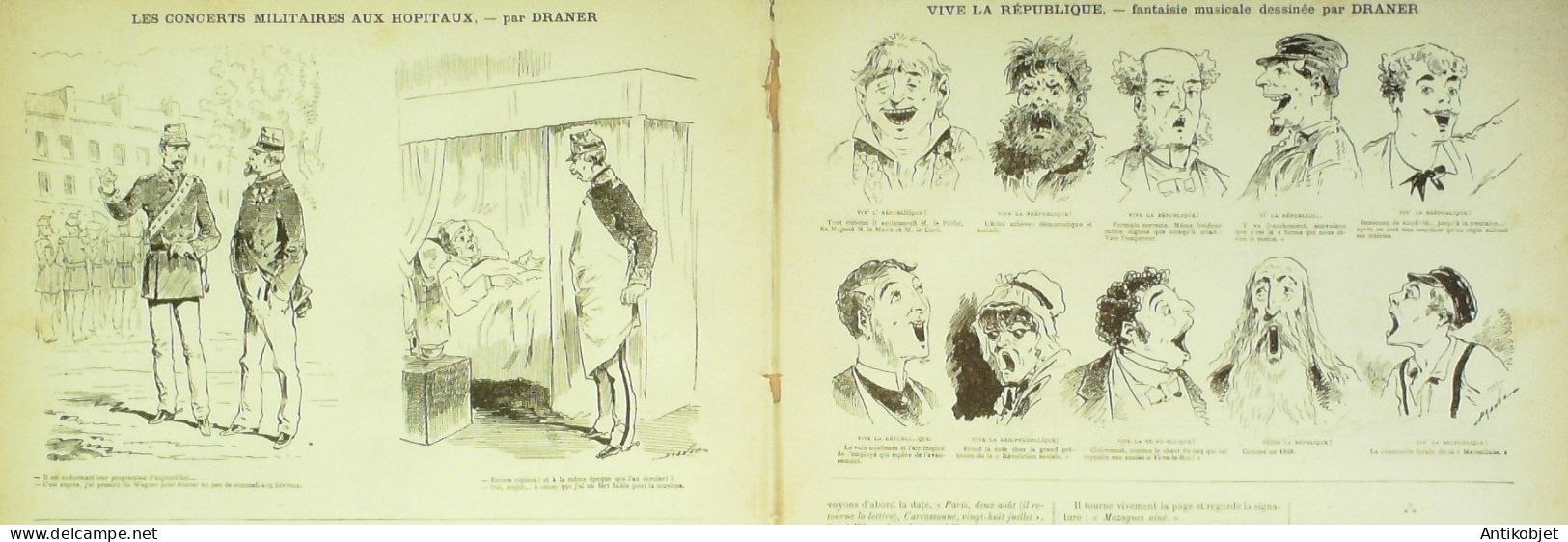 La Caricature 1881 N°  81 Champs-Elysées Robida Barret Piquoiseau Loys Gino - Magazines - Before 1900