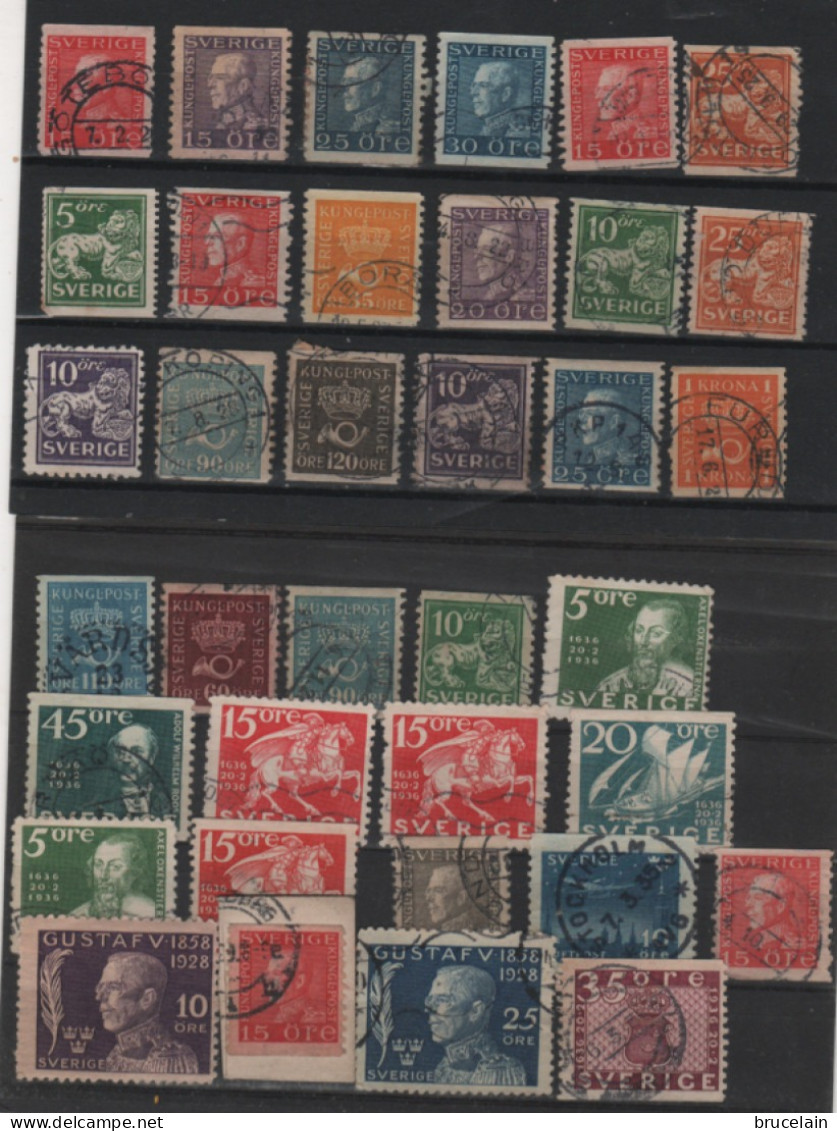 SUEDE - Petit Lot De  Timbres - Années 1862 à 1928 - O - - Usati