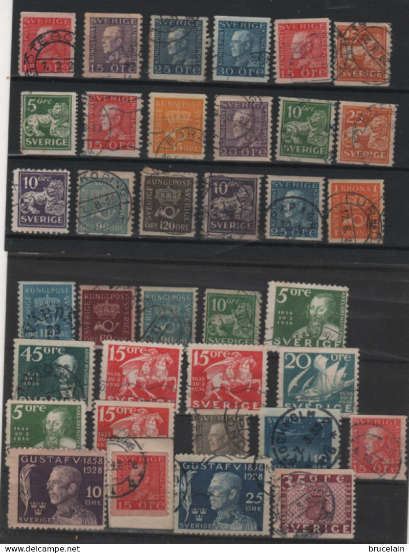 SUEDE - Petit Lot De  Timbres - Années 1862 à 1928 - O - - Used Stamps