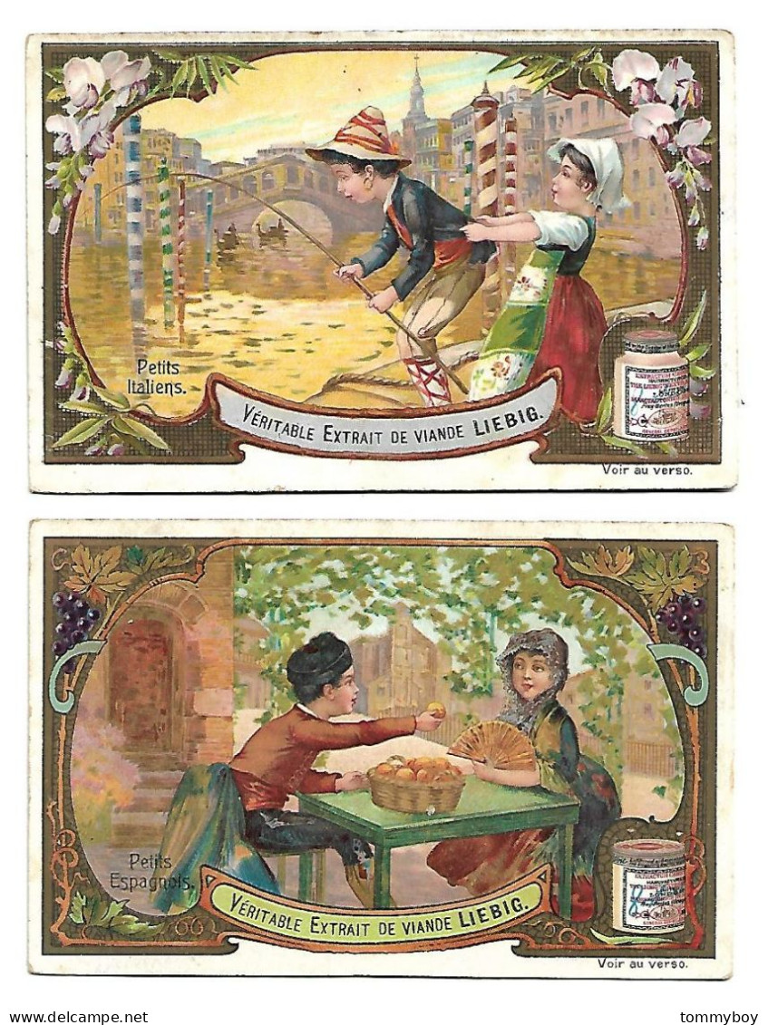 S 860 , Liebig 6 Cards, Enfants De Differents Pays (lower Condition Of The Sides) (ref B23) - Liebig