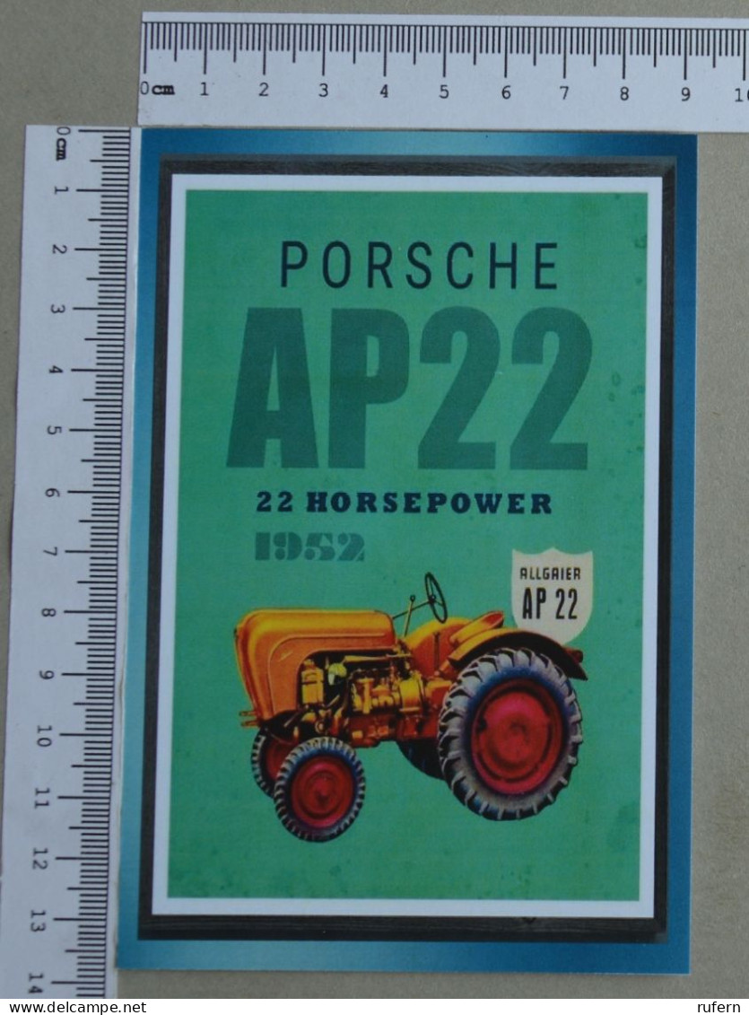 POSTCARD  - PORSCHE - AGRICULTURA - 2 SCANS  - (Nº58970) - Tractors