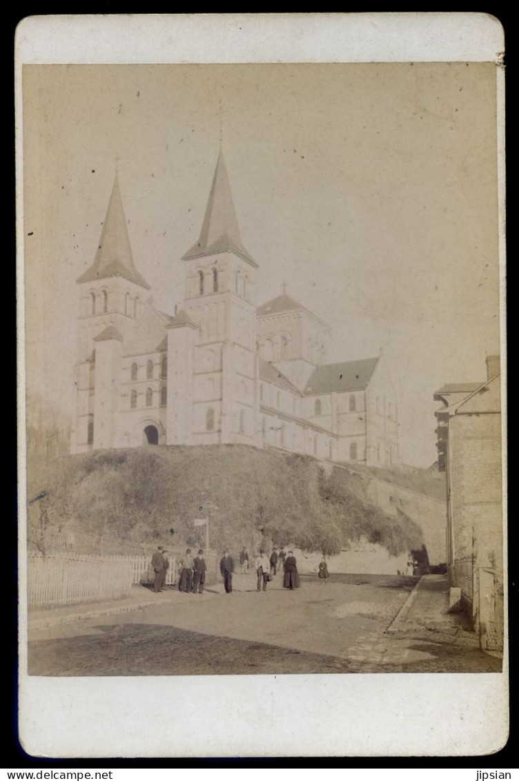 Photo Albuminée Circa 1890 église De Barentin Par Eugène Trévet Le Tréport  -- Z1 - Barentin