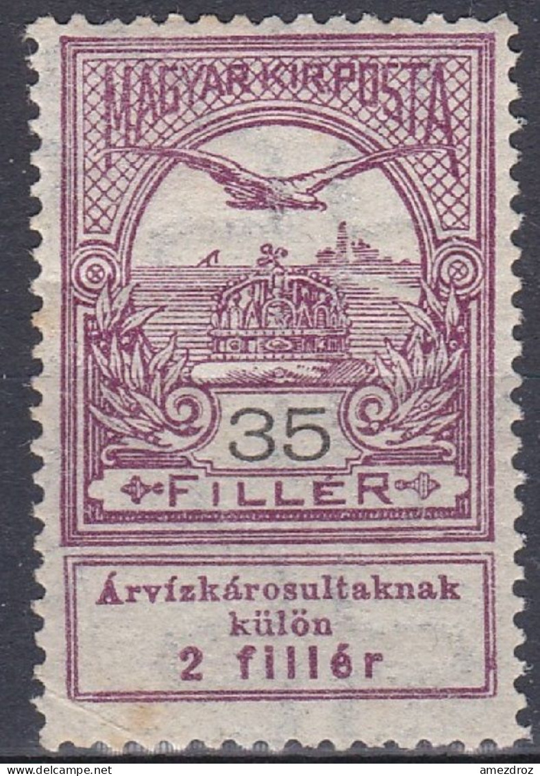 Hongrie 1913 Mi 139 NMH ** Turul Sur La Couronne De Saint-Étienne - Différent - Aide Aux Victimes Des Inondations (A19) - Nuevos