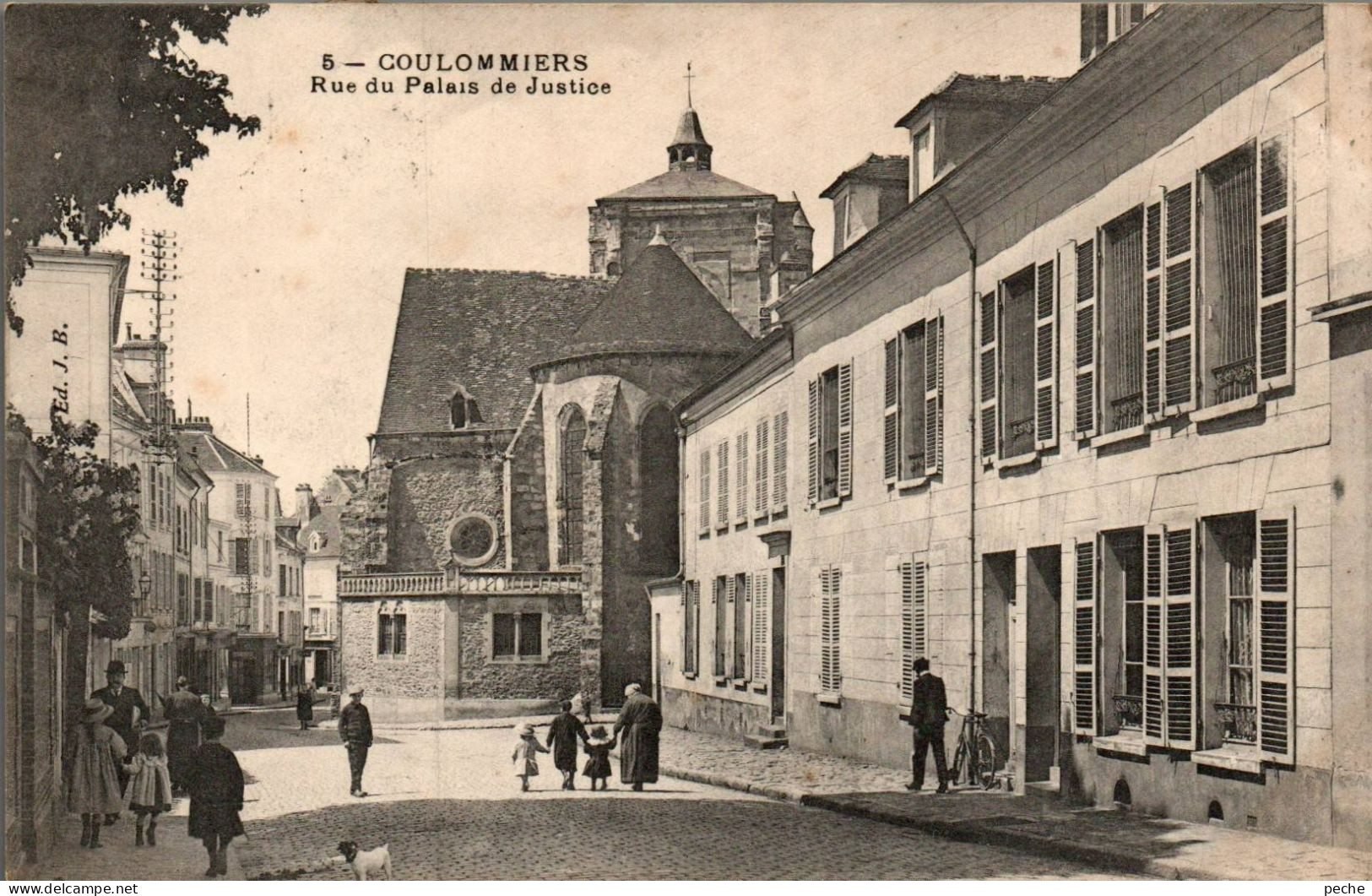 N°832 W -cpa Coulommiers -rue Du Palais De Justice- - Coulommiers