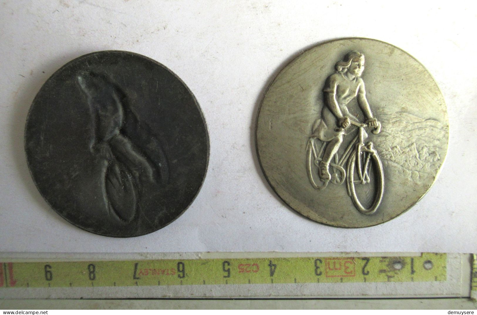 4060 - MEDAILLE -  CYCLISTE - FIETSTER - 5 GRAM - Zonder Classificatie