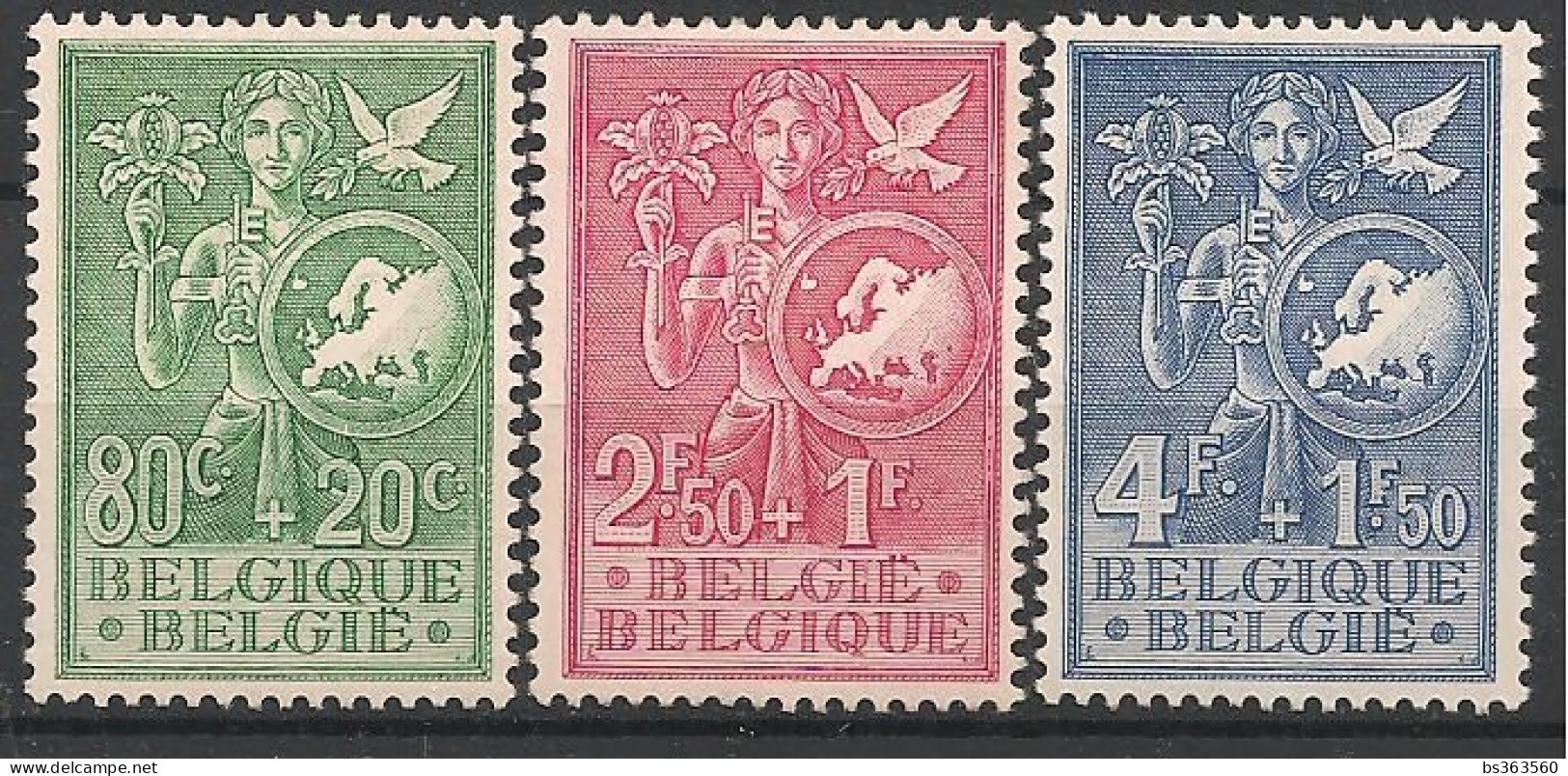 Belgique - Timbres COB N° 927 à 929 - Idée Européenne - Catalogue : 45 € - Très Beaux - * - Unused Stamps