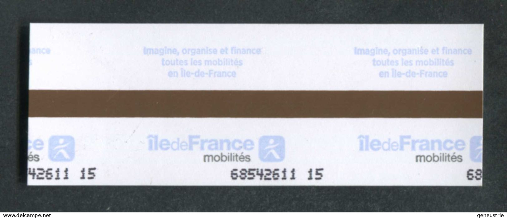 Tickets (reçu) De Metro, Bus (Version Espagnole) Paris Gare De Lyon - RATP - Train Ticket "Ile-de-France Mobilité" - Europa