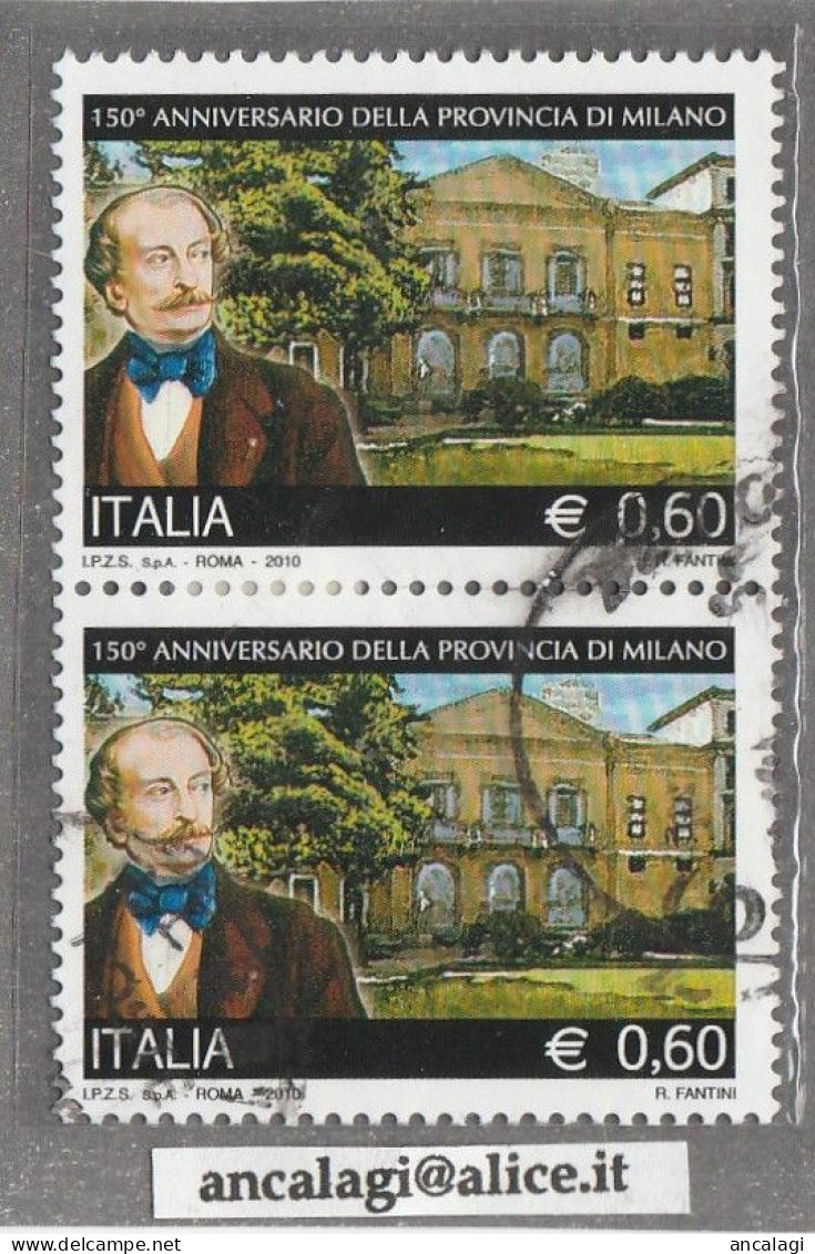 USATI ITALIA 2010 - Ref.1152A "LE ISTITUZIONI DI MILANO" 1 Val. In Coppia - - 2001-10: Usados
