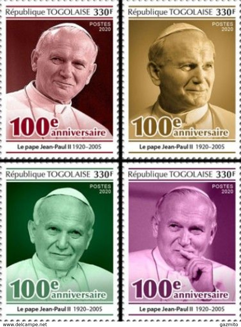 Togo 2020, Pope J. Paul II, 4val - Togo (1960-...)