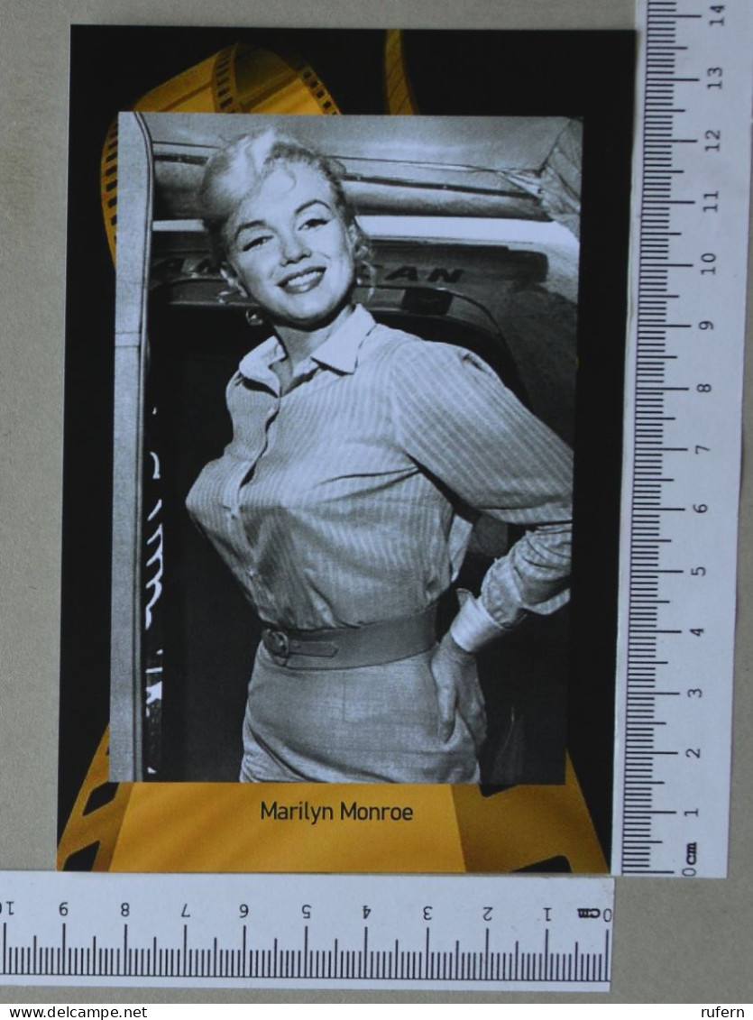 POSTCARD  - MARILYN MONROE - LE MONDE DU CINEMÁ - 2 SCANS  - (Nº58978) - Acteurs