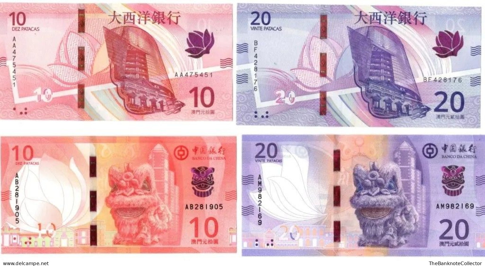 Macau 10 And 20 Patacas 2024  BOD BNU 2 Pieces UNC Set - Macau