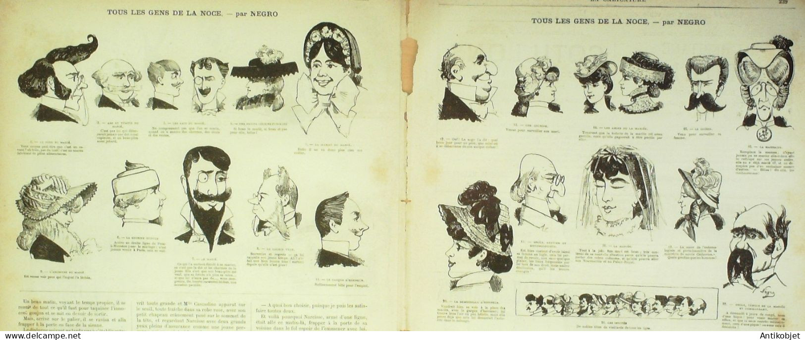 La Caricature 1881 N°  82 Paris Aux Bains De Mer Bach Jules Claretie Robida - Tijdschriften - Voor 1900