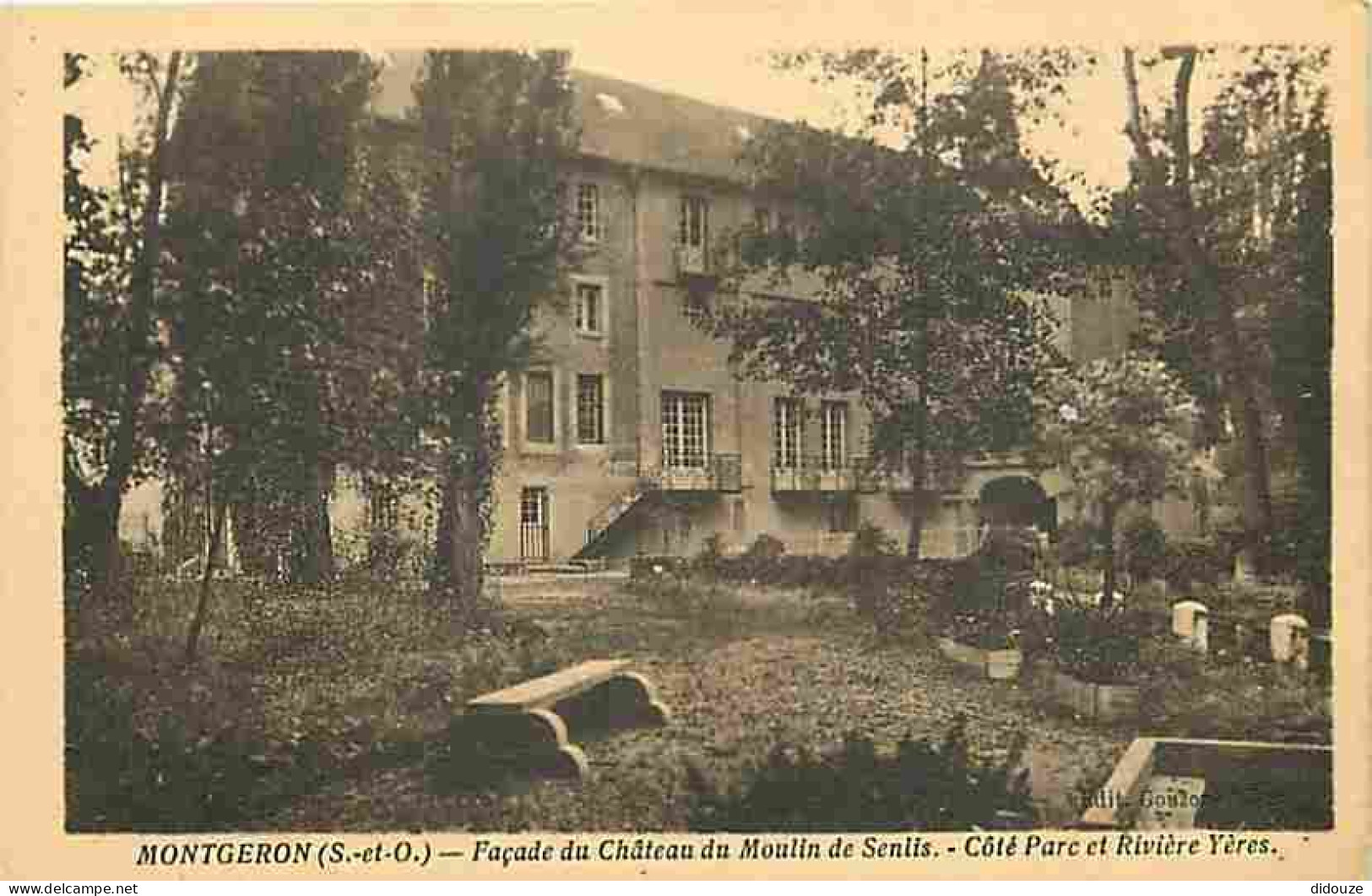 91 - Montgeron - Façade Du Château Du Moulin De Senlis - Coté Par Cet Rivière Yères - CPA - Voir Scans Recto-Verso - Montgeron