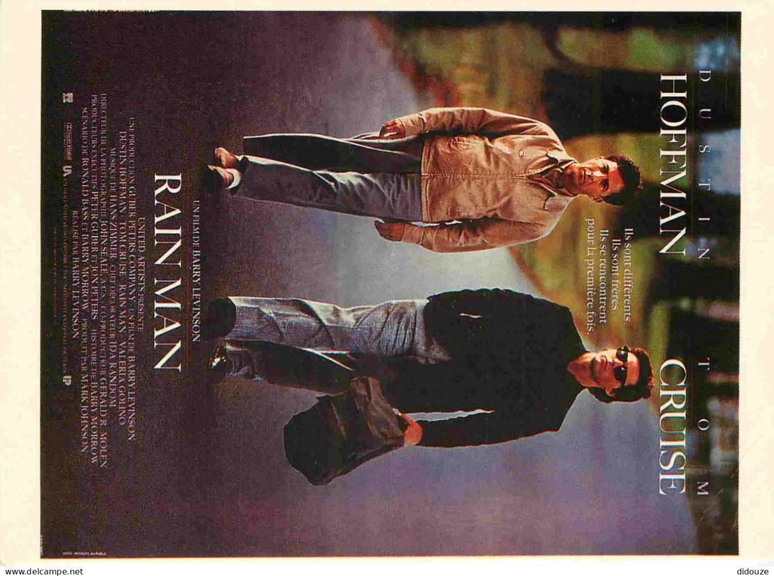 Cinema - Affiche De Film - Rain Man - Dustin Hoffman - Tom Cruise - CPM - Carte Neuve - Voir Scans Recto-Verso - Affiches Sur Carte