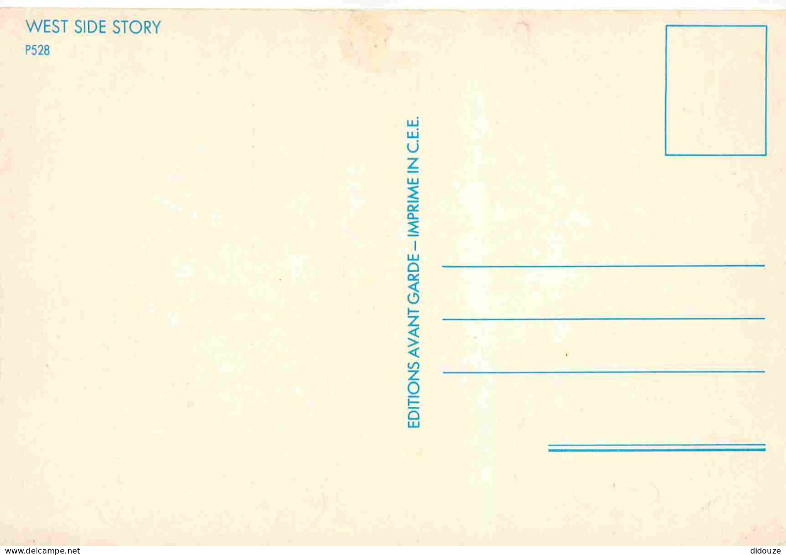 Cinema - Affiche De Film - West Side Story - Natalie Wood - CPM - Voir Scans Recto-Verso - Posters On Cards