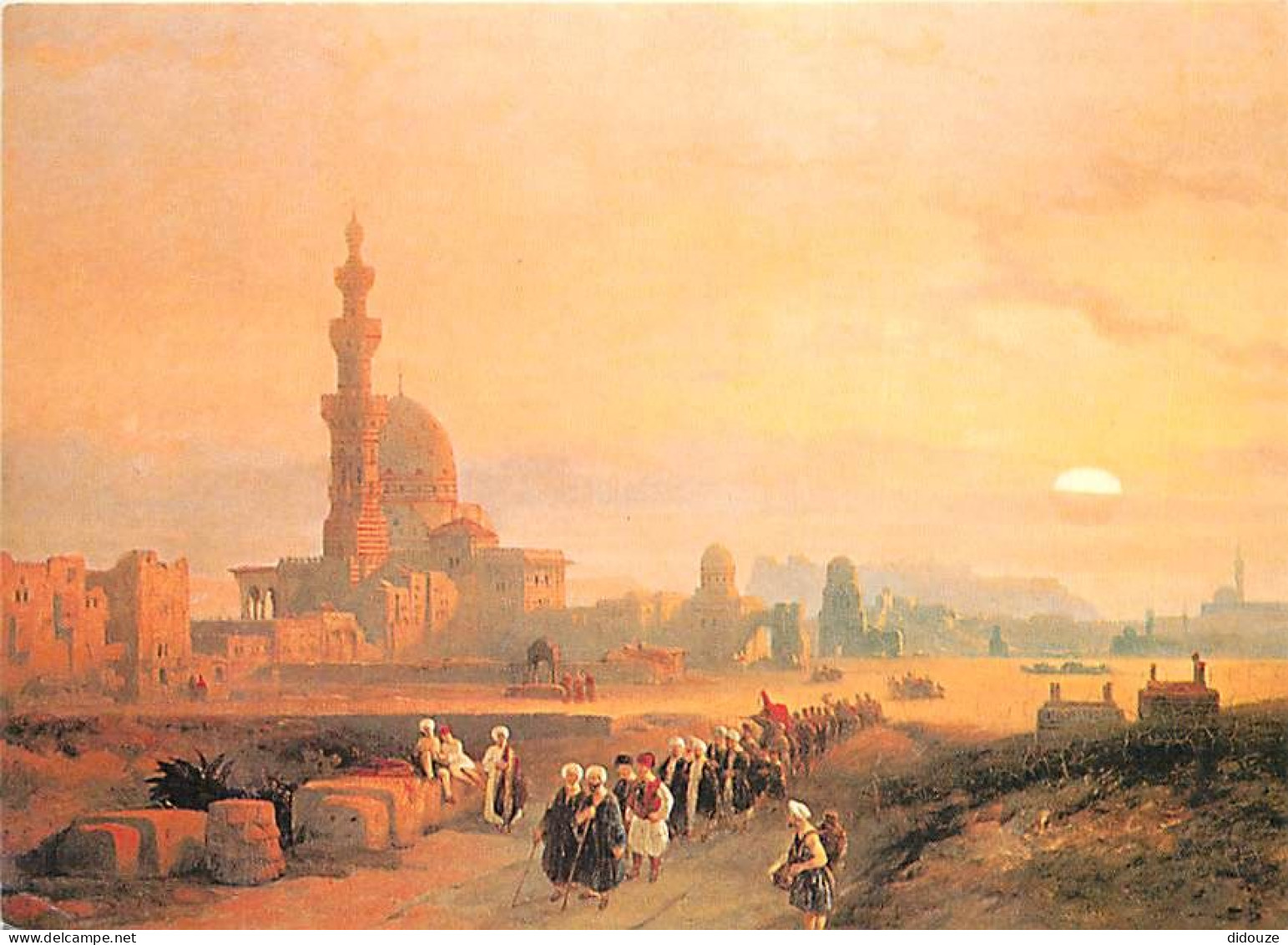 Art - Peinture - David Roberts - A Procession Passing The Tombs Ofthe Caliphs In Cairo, 1846 - CPM - Carte Neuve - Voir  - Malerei & Gemälde