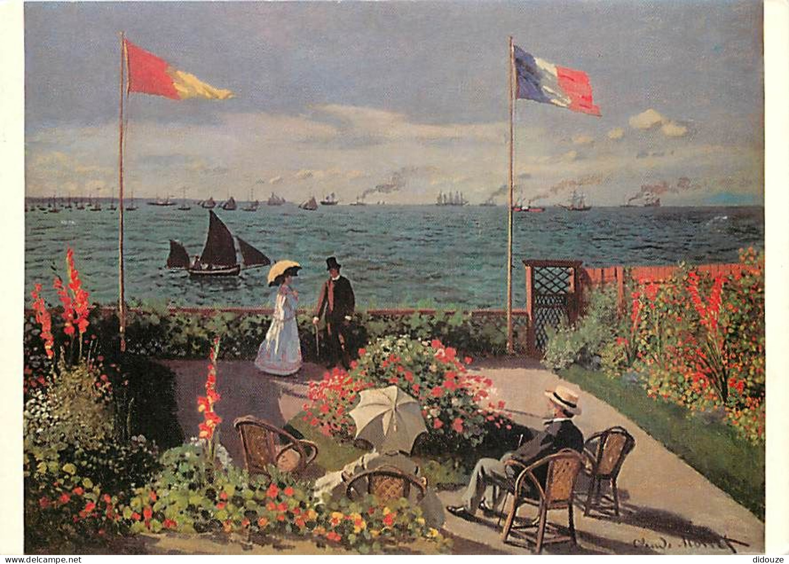 Art - Peinture - Claude Monet - Terrace à Sainte-Adresse - Terrace At Sainte-Adresse - CPM - Voir Scans Recto-Verso - Pintura & Cuadros