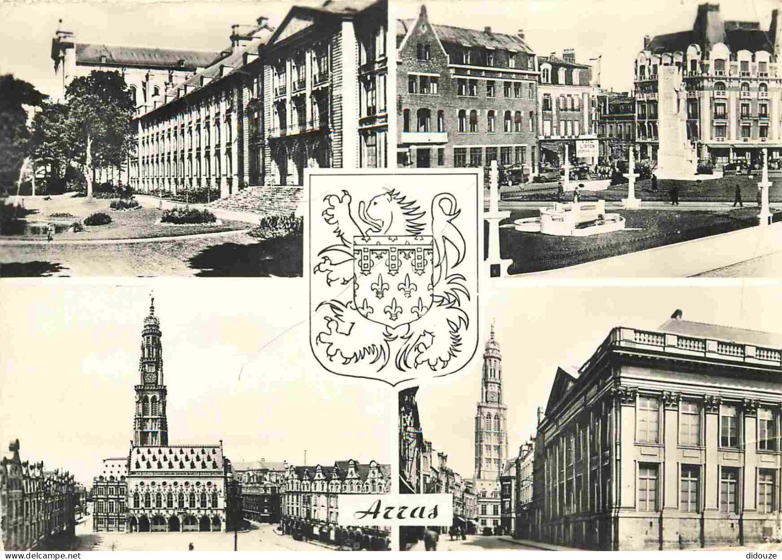 62 - Arras - Multivues - Blasons - Mention Photographie Véritable - Carte Dentelée - CPSM Grand Format - Voir Timbre - V - Arras