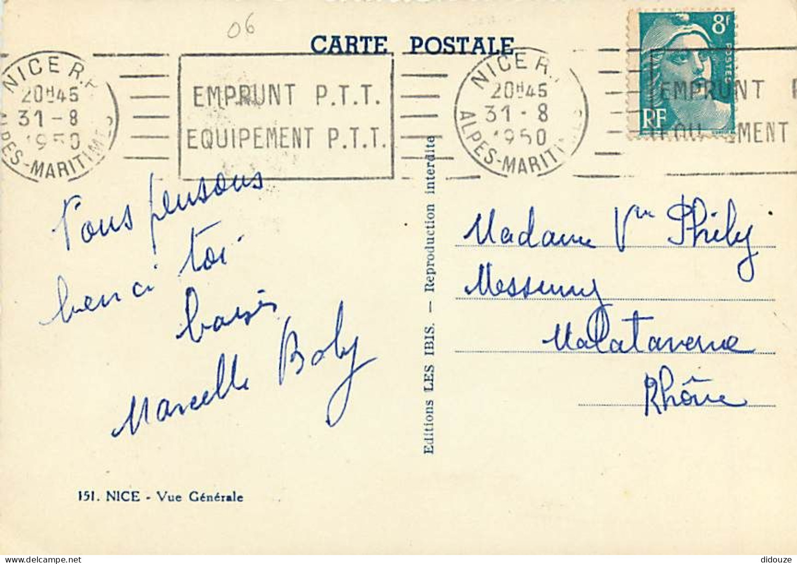 06 - Nice - Multivues - Carte Dentelée - CPSM Grand Format - Voir Scans Recto-Verso - Panoramic Views