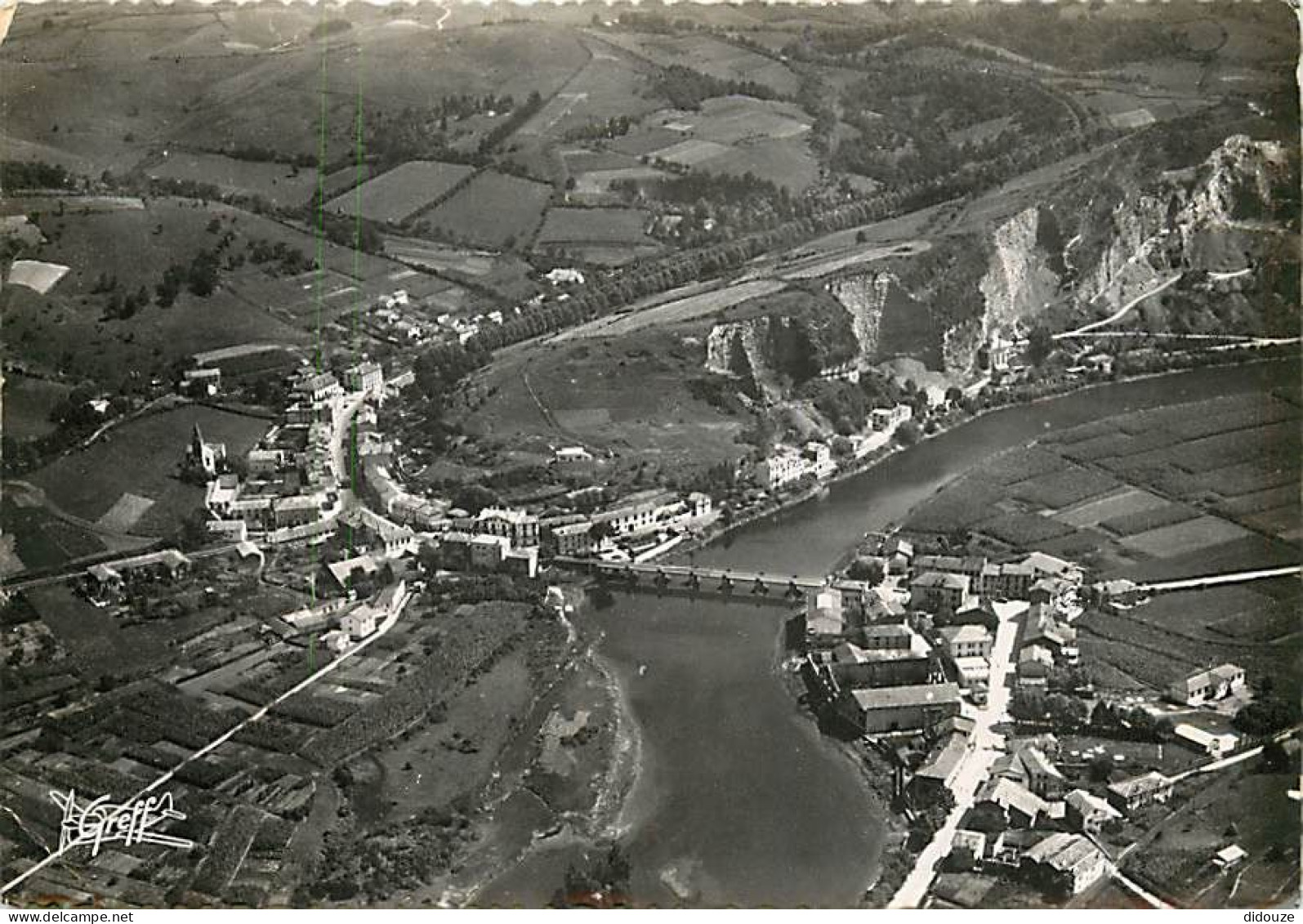 64 - Béhobie - Vue Générale Aérienne - Frontière Franco-Espagnole - Le Pont International Sur La Bidassoa - CPSM Grand F - Béhobie