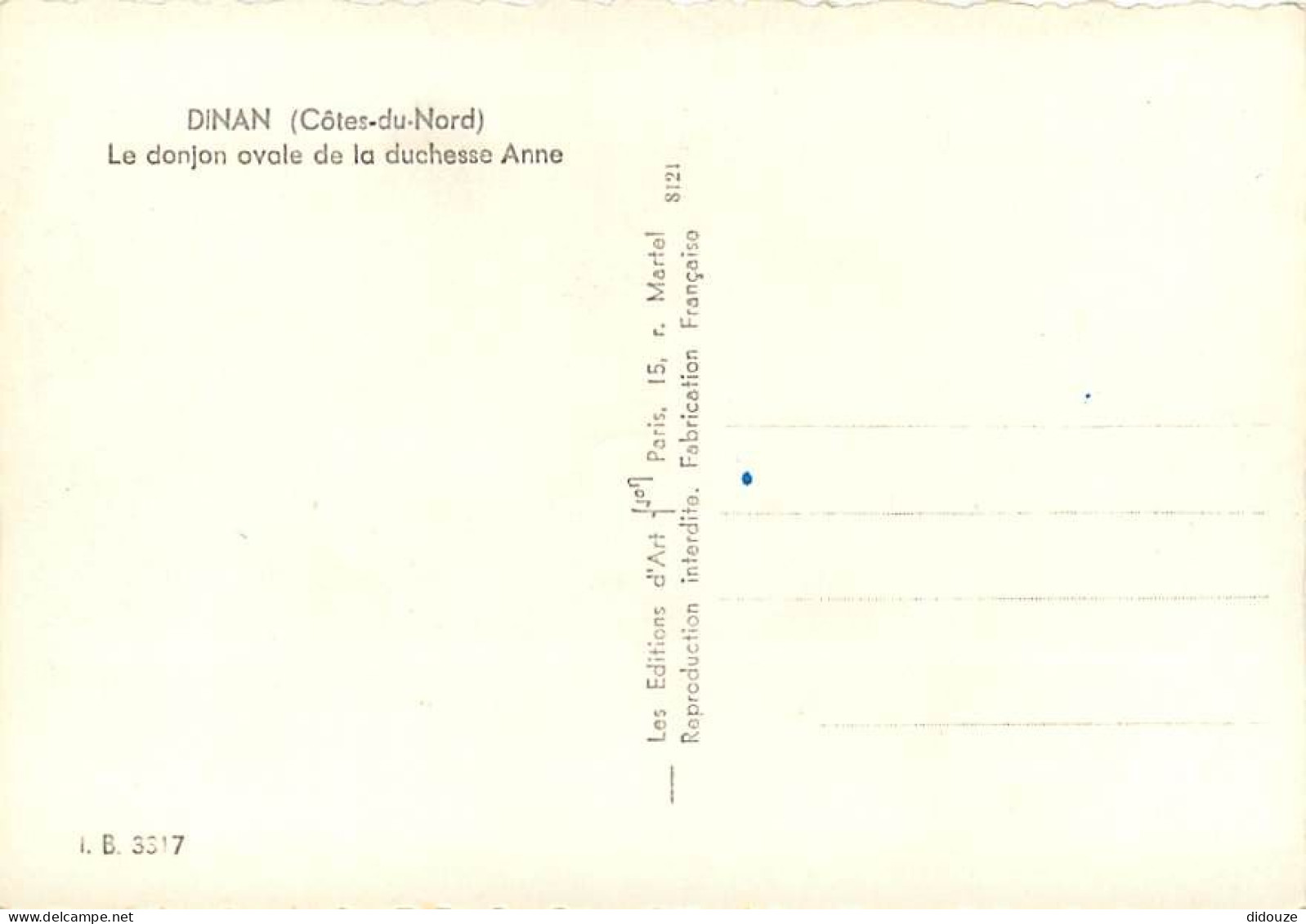 22 - Dinan - Le Donjon Ovale De La Duchesse Anne - CPSM Grand Format - Carte Neuve - Voir Scans Recto-Verso - Dinan