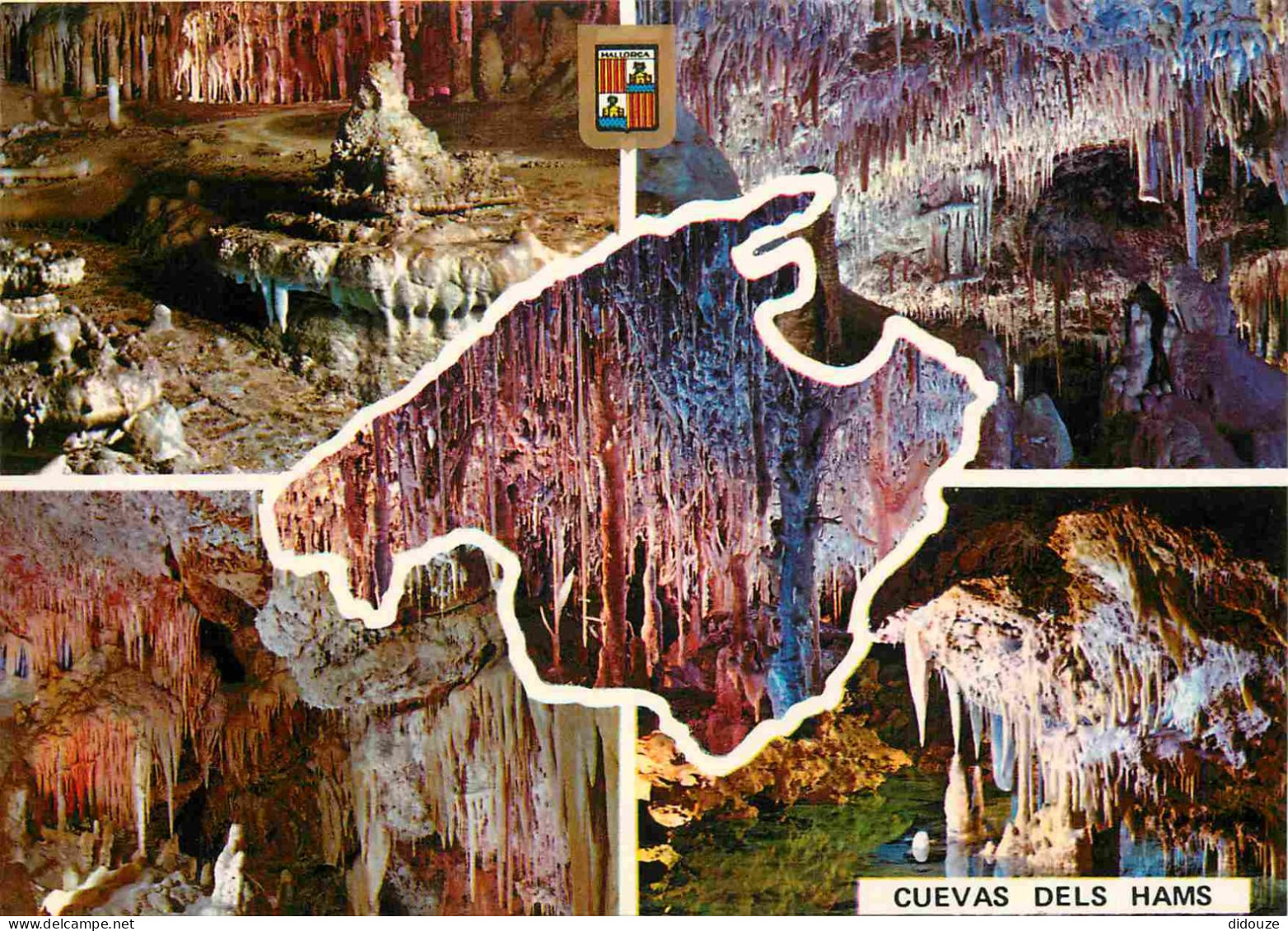 Espagne - Espana - Islas Baleares - Mallorca - Porto Cristo - Cuevas Dels Hams - Multivues - Grottes - Spéléologie - CPM - Mallorca