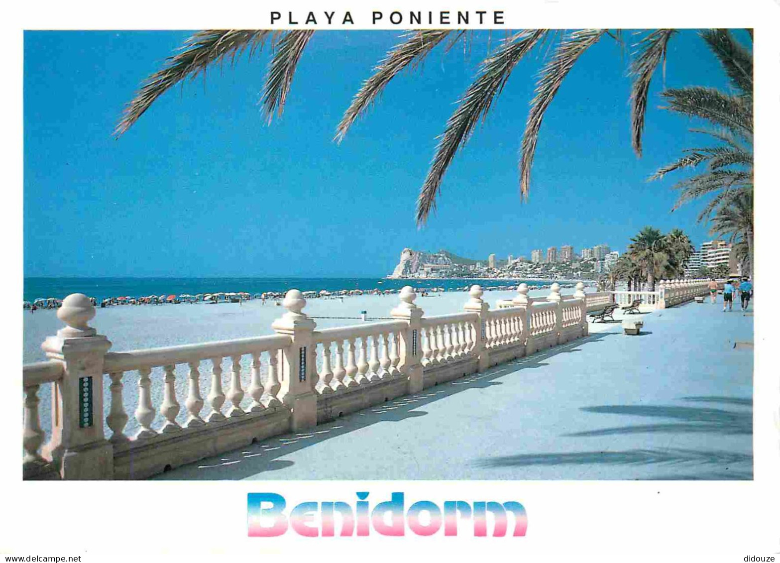 Espagne - Espana - Comunidad Valenciana - Benidorm - Playa Poniente - Plage - CPM - Voir Scans Recto-Verso - Alicante