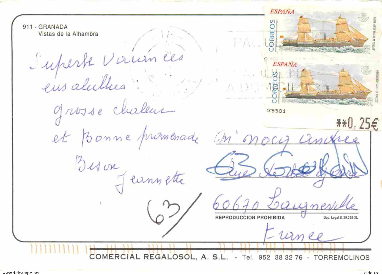 Espagne - Espana - Andalucia - Granada - Alhambra - Multivues - Espana - CPM - Voir Scans Recto-Verso - Granada