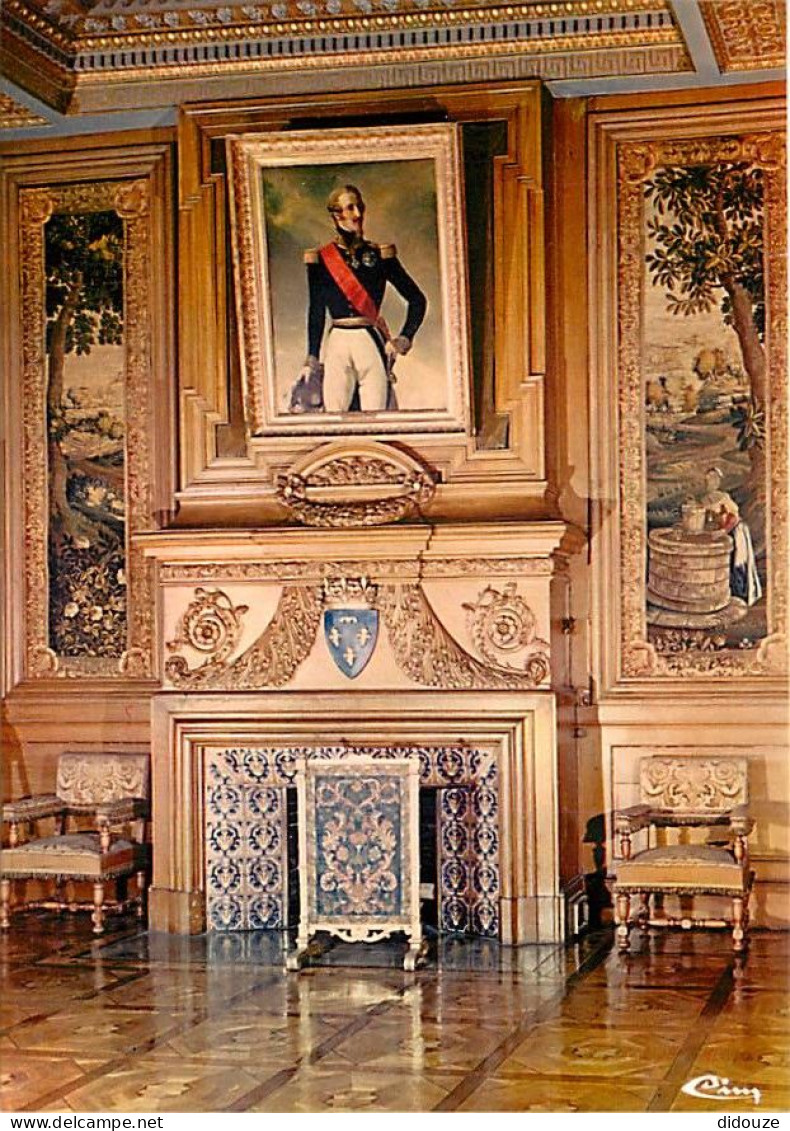 76 - Eu - Musée Louis-Philippe - Cheminée De La Salle à Manger De Famille Décorée Par Viollet-le-Duc En 1874. Portrait D - Eu