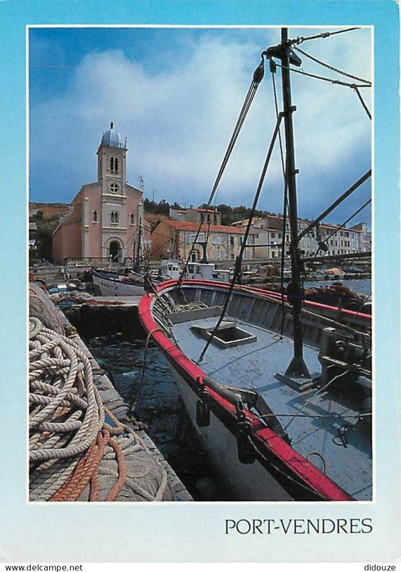 66 - Port Vendres - Le Port Et L'église - Bateaux - CPM - Voir Scans Recto-Verso - Port Vendres