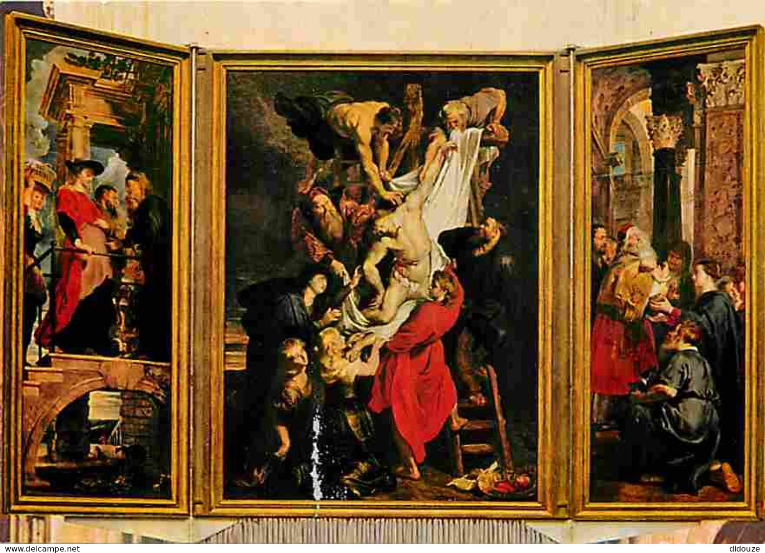 Art - Peinture Religieuse - Anvers - Pierre Paul Rubens - La Descente De Croix - CPM - Voir Scans Recto-Verso - Tableaux, Vitraux Et Statues