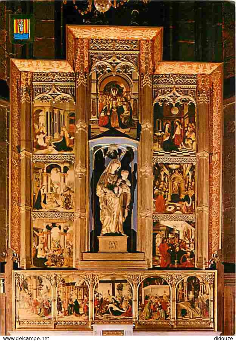 Art - Art Religieux - Perpignan - Cathédrale Saint Jean Baptiste - Retable De La Vierge De La Magrana - CPM - Voir Scans - Paintings, Stained Glasses & Statues