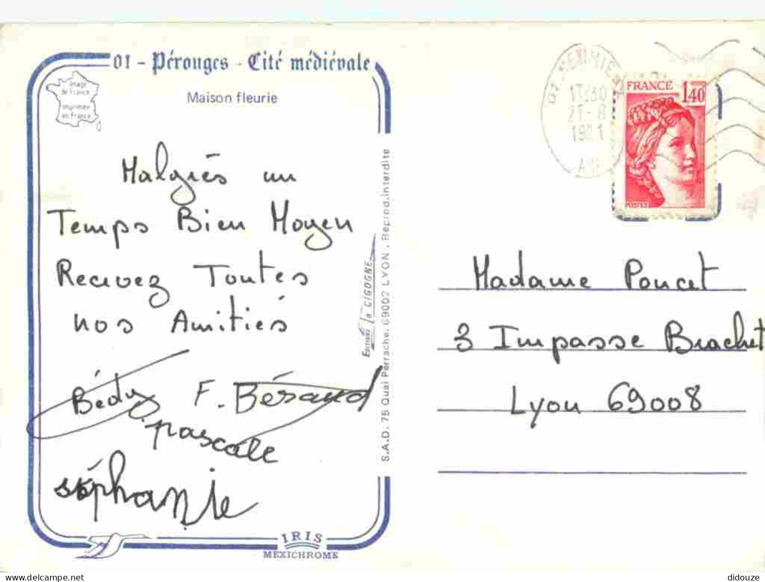 01 - Pérouges - Maison Fleurie - Cité Médiévale - Vieilles Pierres - CPM - Voir Scans Recto-Verso - Pérouges